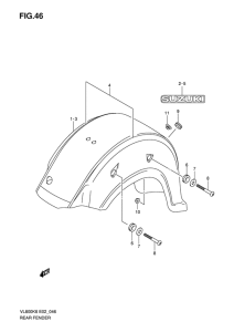 VL800 Заднее крыло