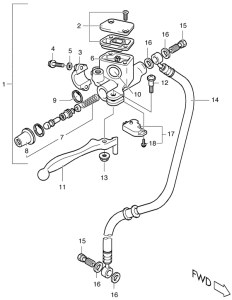UF50 Передний тормозной цилиндр