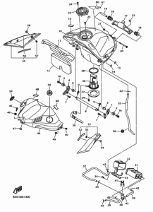 YZF-R1 Топливный бак