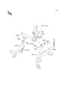 EJ650 Подножка