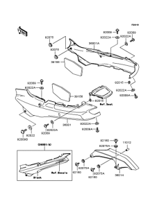 ZX1100 Боковые обтекатели