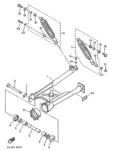 XV535 Rear arm. suspension