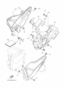YS125-5C Боковые обтекатели