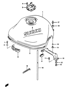 GSF1200S (ABS) Tank fuel