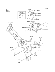  Крепление двигателя