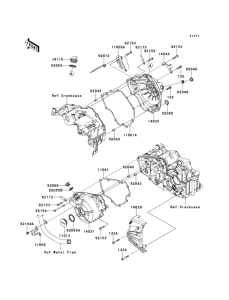 EX300 Крышки двигателя