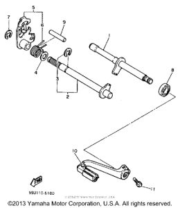 TT600S Вал переключения