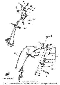 XV1100EC Рулевые переключатели