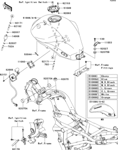 EX650 Топливный бак