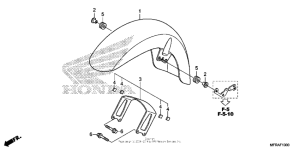 VT1300CT Front fender (1)