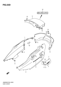 AN650 (ABS) Боковая крышка