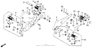 CB900 Подножки