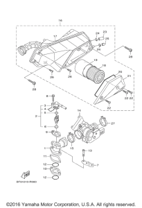 YW125 Впускная система