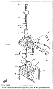 YSR50T Карбюратор