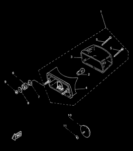 TZR50 Piloto trasero