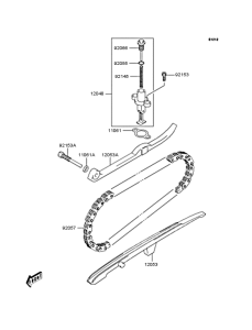 SC250 カムチェーン / テンシヨナ