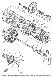 XV700SS Сцепление