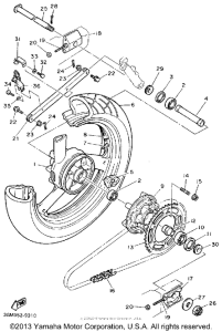 FZR1000WC Переднее колесо