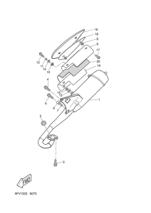 YH50 Выхлопная система