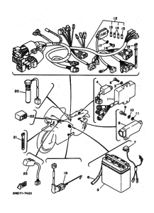 TZR250 Equipo electrico