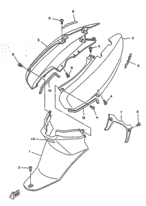 YN50R Боковые обтекатели