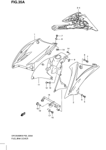 DR125 Крышка топливного бака