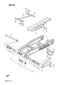 DR200 Маятник задний