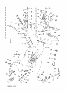 YP400RA Главный тормозной цилиндр
