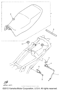 XJ600SEC Сиденье
