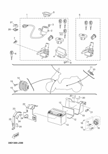 YP250R Электрика 1