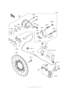 EX300 Задний тормоз
