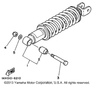 XT225LC Задняя подвеска