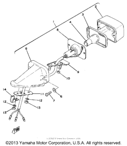 IT175F Задний фонарь