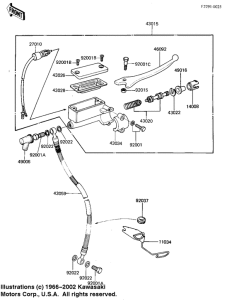 KZ1000 Передний тормозной цилиндр