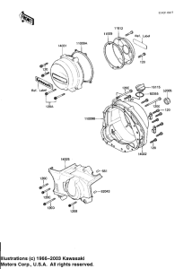 KZ1100 Крышки двигателя