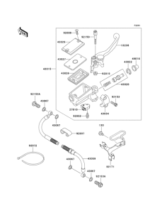 KLE500 Главный тормозной цилиндр