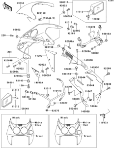 ZX750 Cowling(1 / 2)(zx750-m1)