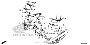 CTX700N DCT Обтекатель