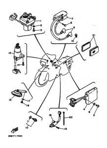 TZR250 Equipo electrico