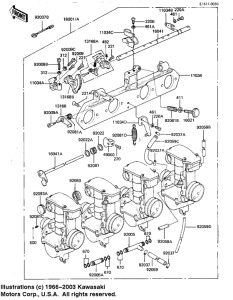 KZ1100 Carburetor assy