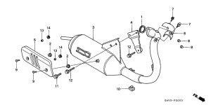 SJ50 Глушитель