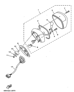 XVS650A Фонарь