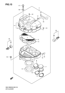 GSX-R600 Воздухоочиститель