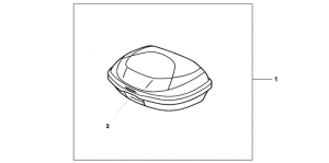 NHX110 Top box 35l black unpainted