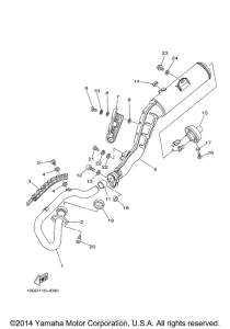 TW200F1 Выхлопная система