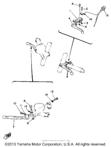 TZ250G Рулевые переключатели
