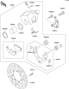 VN1500 Rear brake(vn1500-g1 / g1a / g2a)