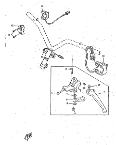 CW50RS Handle switch. lever
