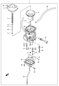 DR200 Carburetor assy