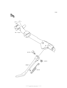 VN900 Подножка